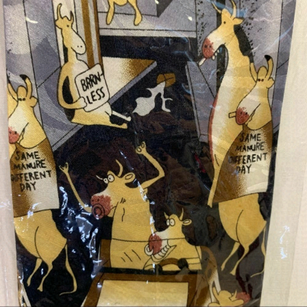 NWT Dino Romaro Men's Novelty Handmade Designer Necktie The Udder Place